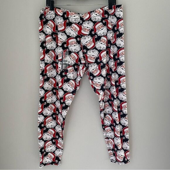 No Boundaries Juniors’ Santa Face Printed Leggings size XXXL (21) - Picture 1 of 3